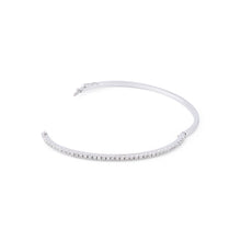 Charger l'image dans la galerie, Bracelet jonc en or gris et diamants