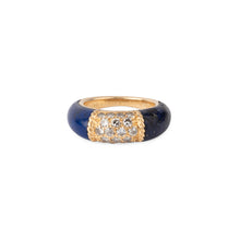 Charger l'image dans la galerie, Bague Van Cleef & Arpels, collection Philippine en or jaune et lapis-lazuli et diamants