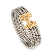 Charger l'image dans la galerie, Bracelet de la Maison Bvlgari,collection Parentesi en acier et or jaune