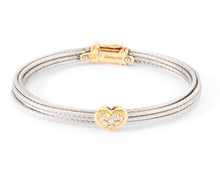 Charger l'image dans la galerie, Bracelet acier ,or et diamants de la maison Fred modèle force 10
