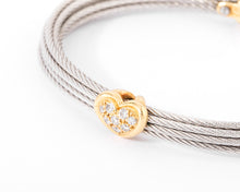Charger l'image dans la galerie, Bracelet acier ,or et diamants de la maison Fred modèle force 10