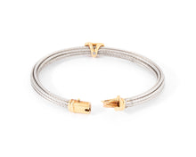 Charger l'image dans la galerie, Bracelet acier ,or et diamants de la maison Fred modèle force 10