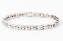 Charger l'image dans la galerie, Bracelet riviere en diamant or gris et platine