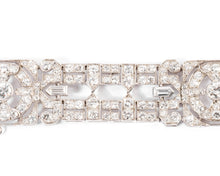 Charger l'image dans la galerie, Bracelet Art Déco en platine entièrement pavé de diamant