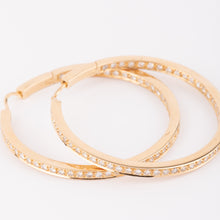 Charger l'image dans la galerie, Créoles en diamants sur or jaune