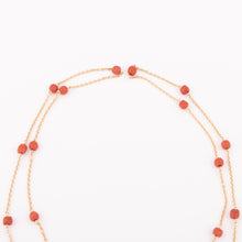 Charger l'image dans la galerie, Sautoir en or et corail