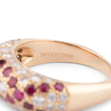 Charger l'image dans la galerie, Bague or jaune Boucheron rubis et diamants