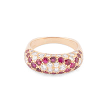 Charger l'image dans la galerie, Bague or jaune Boucheron rubis et diamants