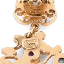 Charger l'image dans la galerie, Boucles d'oreilles or jaune formant de fleurs du créateur Papi Percossi