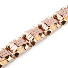 Charger l'image dans la galerie, Bracelet tank or jaune et rose