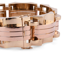 Charger l'image dans la galerie, Bracelet tank or jaune et rose