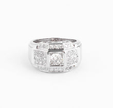 Charger l'image dans la galerie, Bague en platine et diamants à gradins
