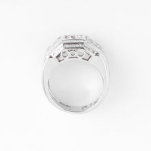 Charger l'image dans la galerie, Bague en platine et diamants à gradins