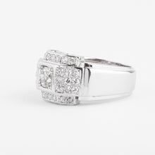 Charger l'image dans la galerie, Bague en platine et diamants à gradins