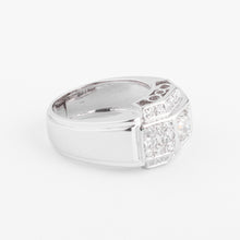 Charger l'image dans la galerie, Bague en platine et diamants à gradins