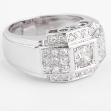 Charger l'image dans la galerie, Bague en platine et diamants à gradins