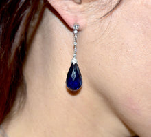 Charger l'image dans la galerie, Boucles d'oreilles en diamants et platine - adalgyseboutique