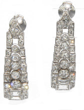 Charger l'image dans la galerie, Boucles d'oreilles en platine et diamants - adalgyseboutique
