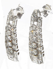 Charger l'image dans la galerie, Boucles d'oreilles en platine et diamants - adalgyseboutique