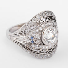 Charger l'image dans la galerie, Bague dôme ornée d'un diamant central