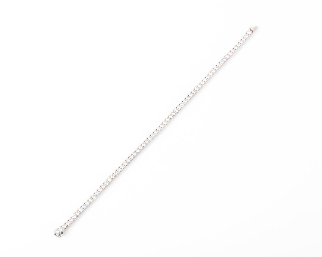 Bracelet Rivière en Or gris orné de diamant