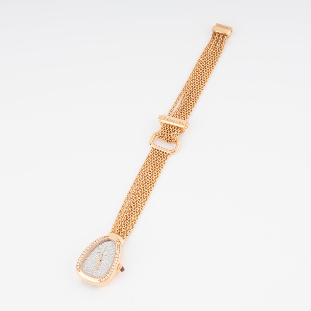 Montre Bvlgari collection Serpenti en or rose