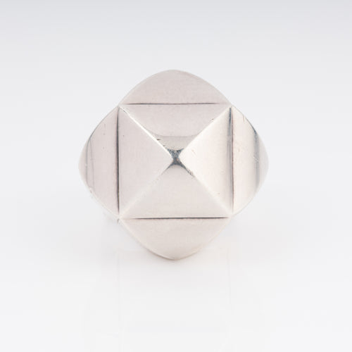Bague en argent de la maison Hermès collection collier de chien rock