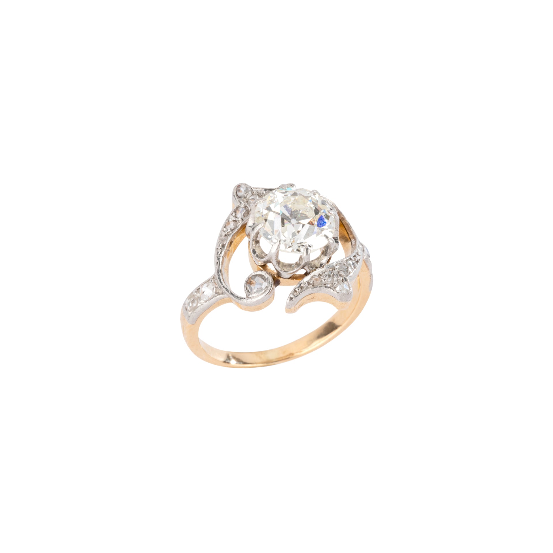 Bague solitaire Napoléon III