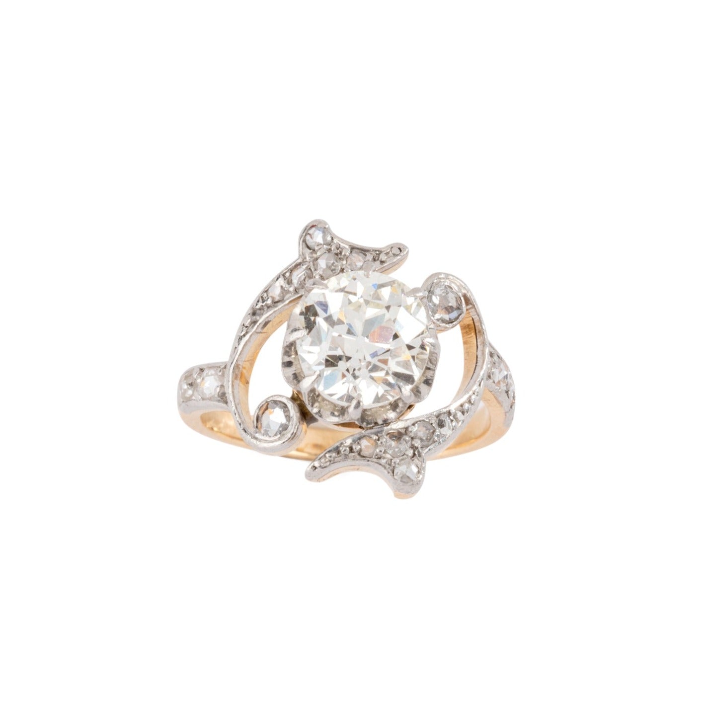 Bague solitaire Napoléon III
