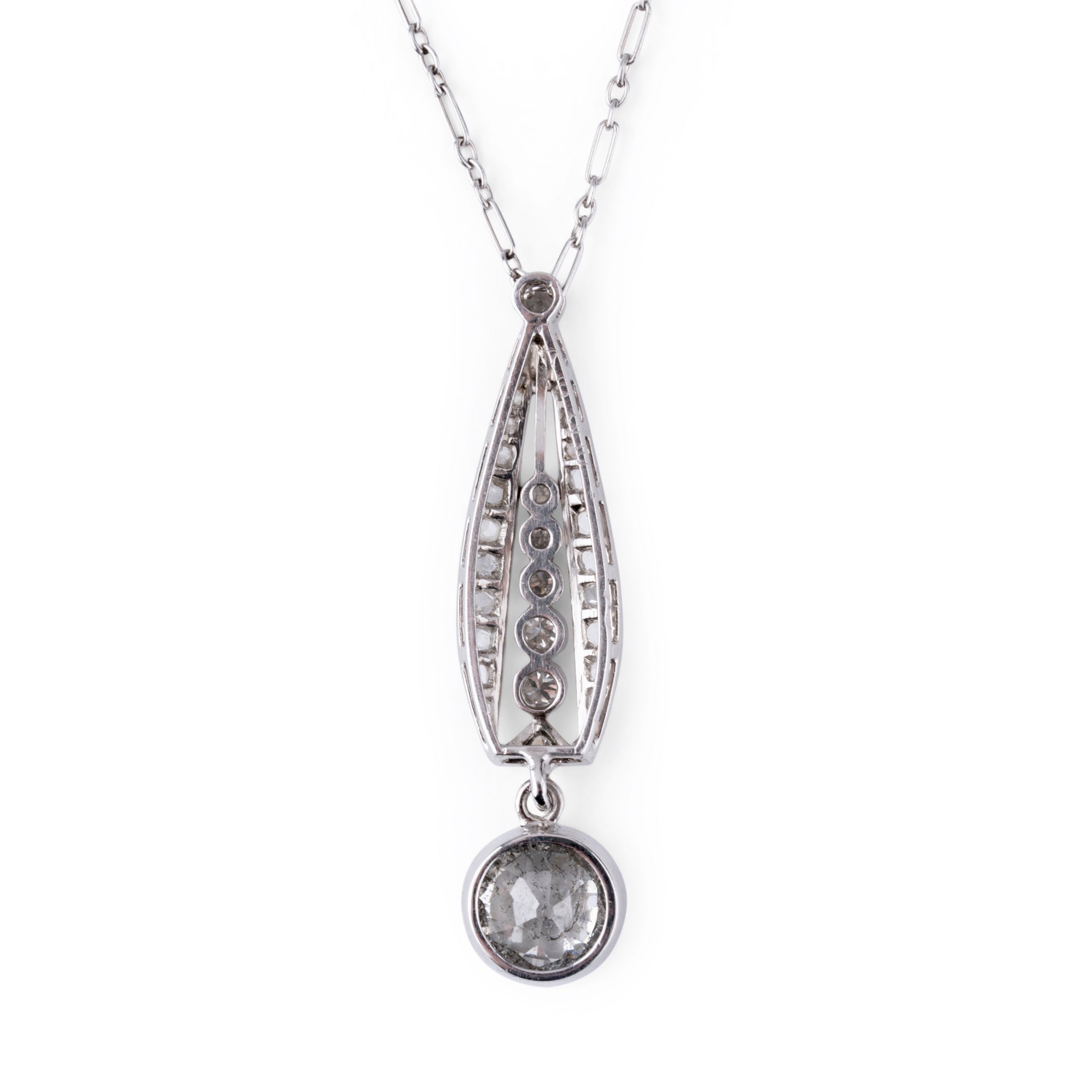Pendentif en platine Art Déco