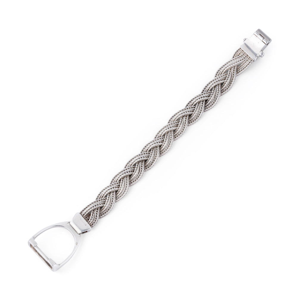 Bracelet Hermès modèle Etrier en argent
