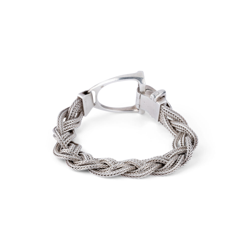 Bracelet Hermès modèle Etrier en argent