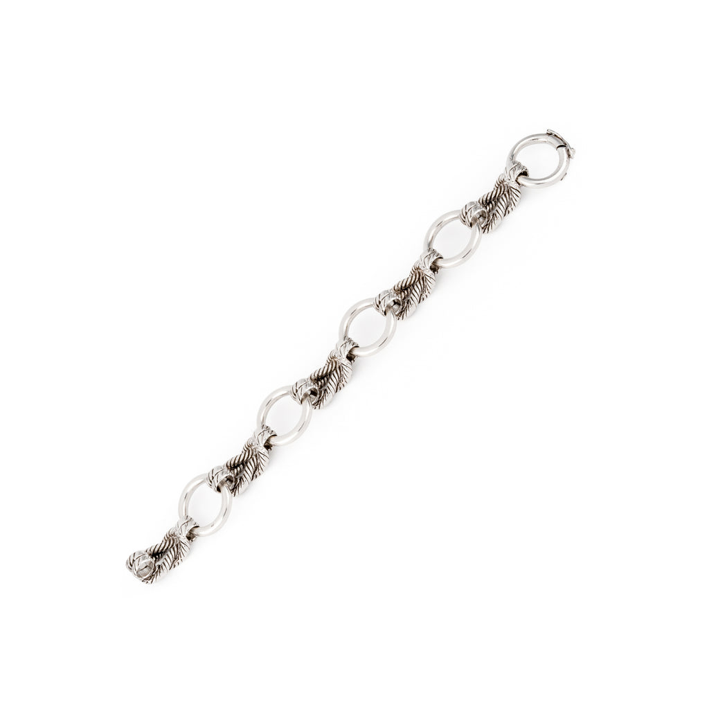 Bracelet en argent de la maison Hermès modèle Audierne