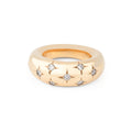 Bague jonc de la Maison Chaumet ornée de diamants