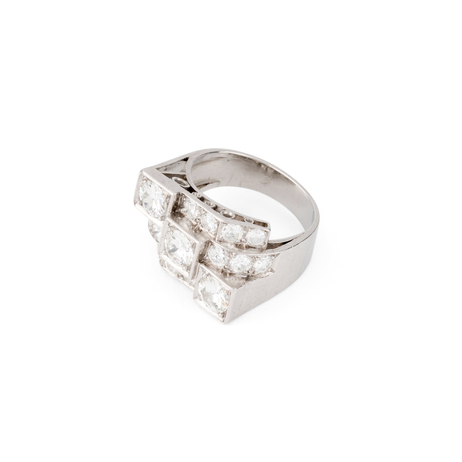 Bague en platine Art Déco