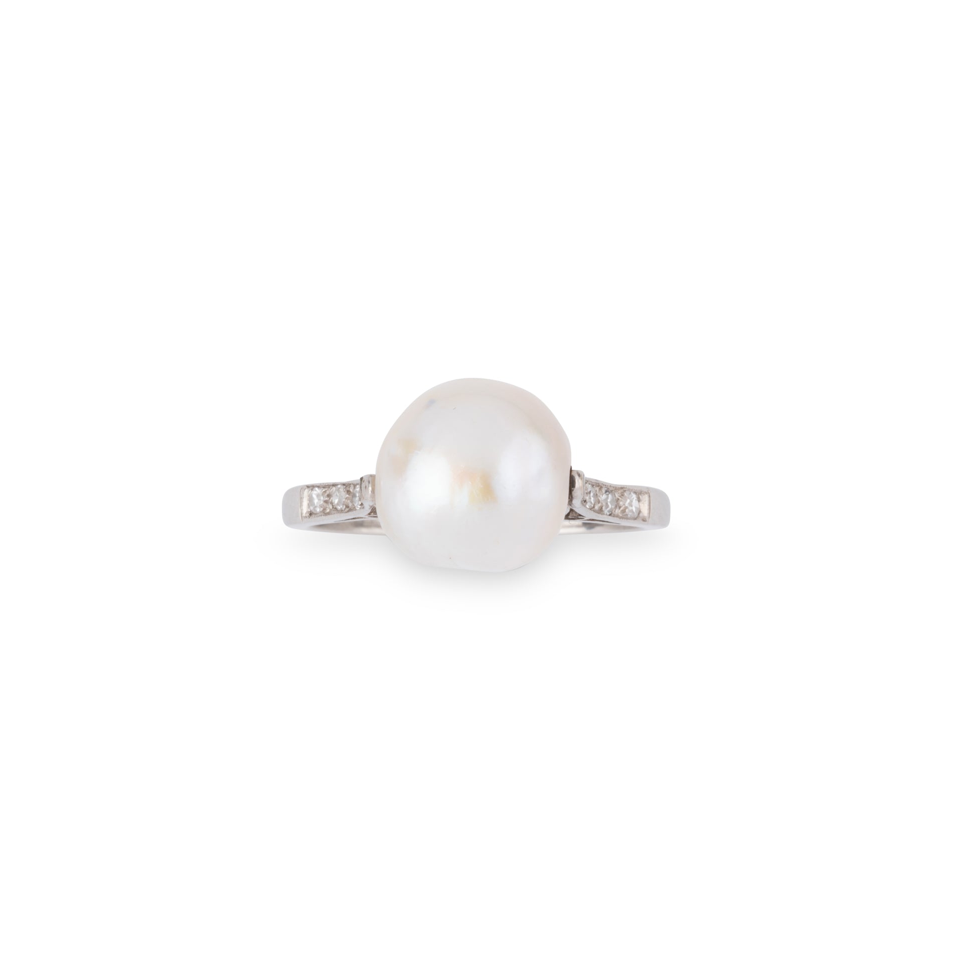 Bague Perle Akoya et platine