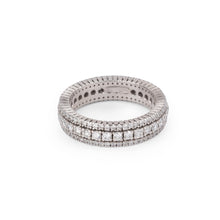 Charger l'image dans la galerie, Alliance triple rangs de diamants
