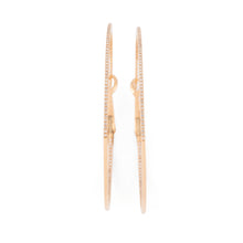 Charger l'image dans la galerie, Créoles en or rose et diamants
