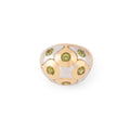 Bague boule de la maison Bvlgari en péridot  en or bi-colore