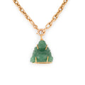 Pendentif représentant un Bouddha sculpté en l'aventurine