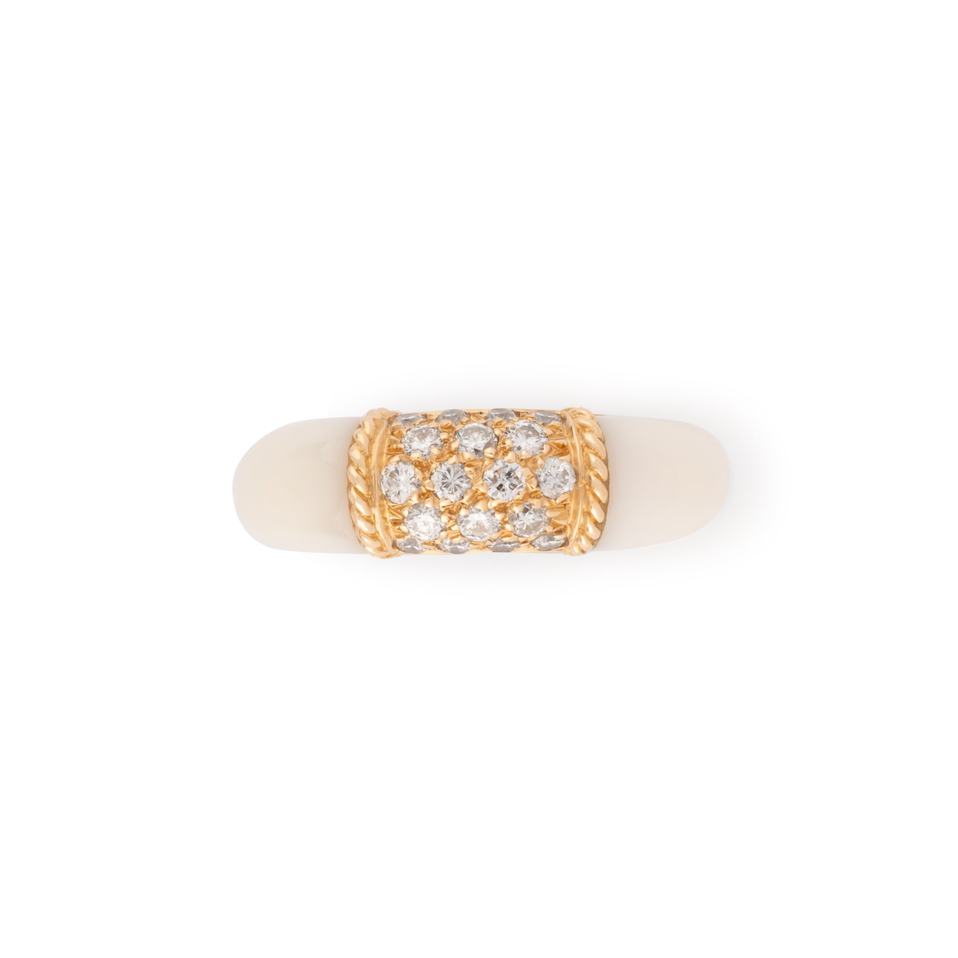 Bague Van Cleef & Arpels Philippine en corail blanc