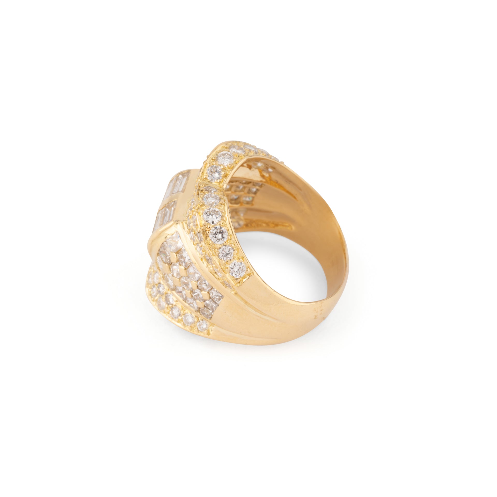 Bague or jaune et diamant