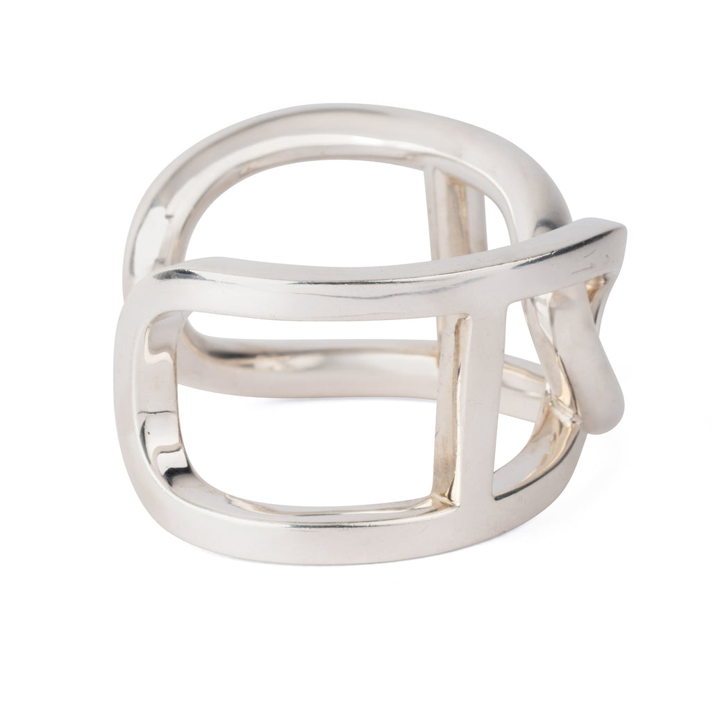 Bracelet jonc  en argent de la maison Hermès