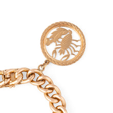 Charger l'image dans la galerie, Bracelet or rose 18k,maillon gourmette orné de 4 breloques
