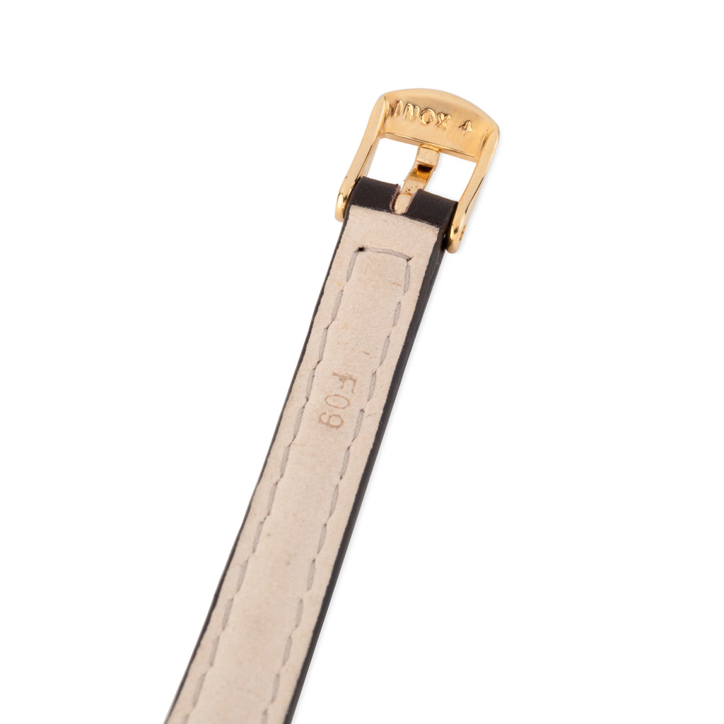 Jaeger-Lecoultre "Etrier" watch in gold and leather