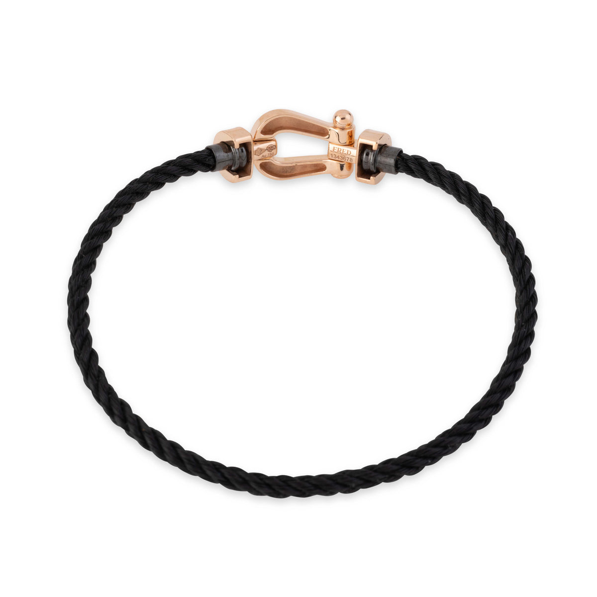Bracelet rose et diamants force 10 de la maison Fred