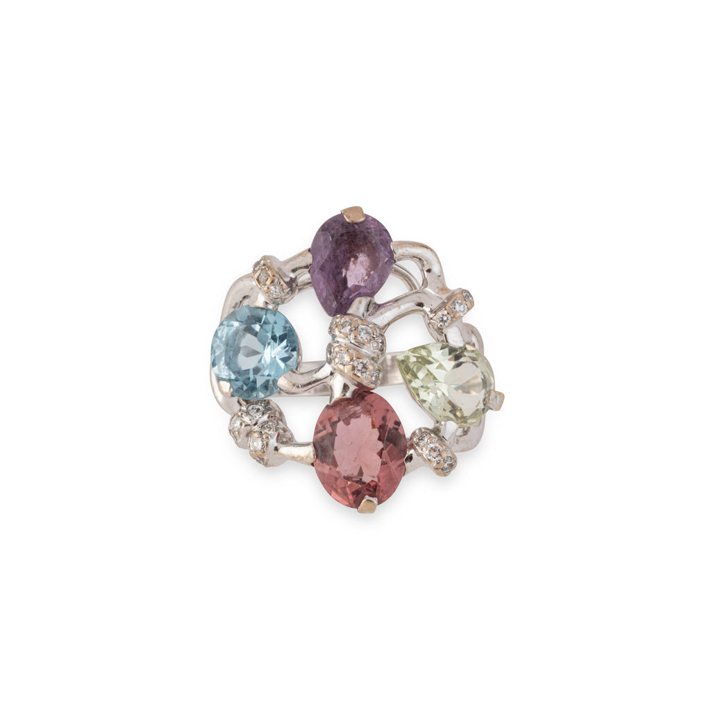 Bague Chanel "Vénitienne" avec pierres fines
