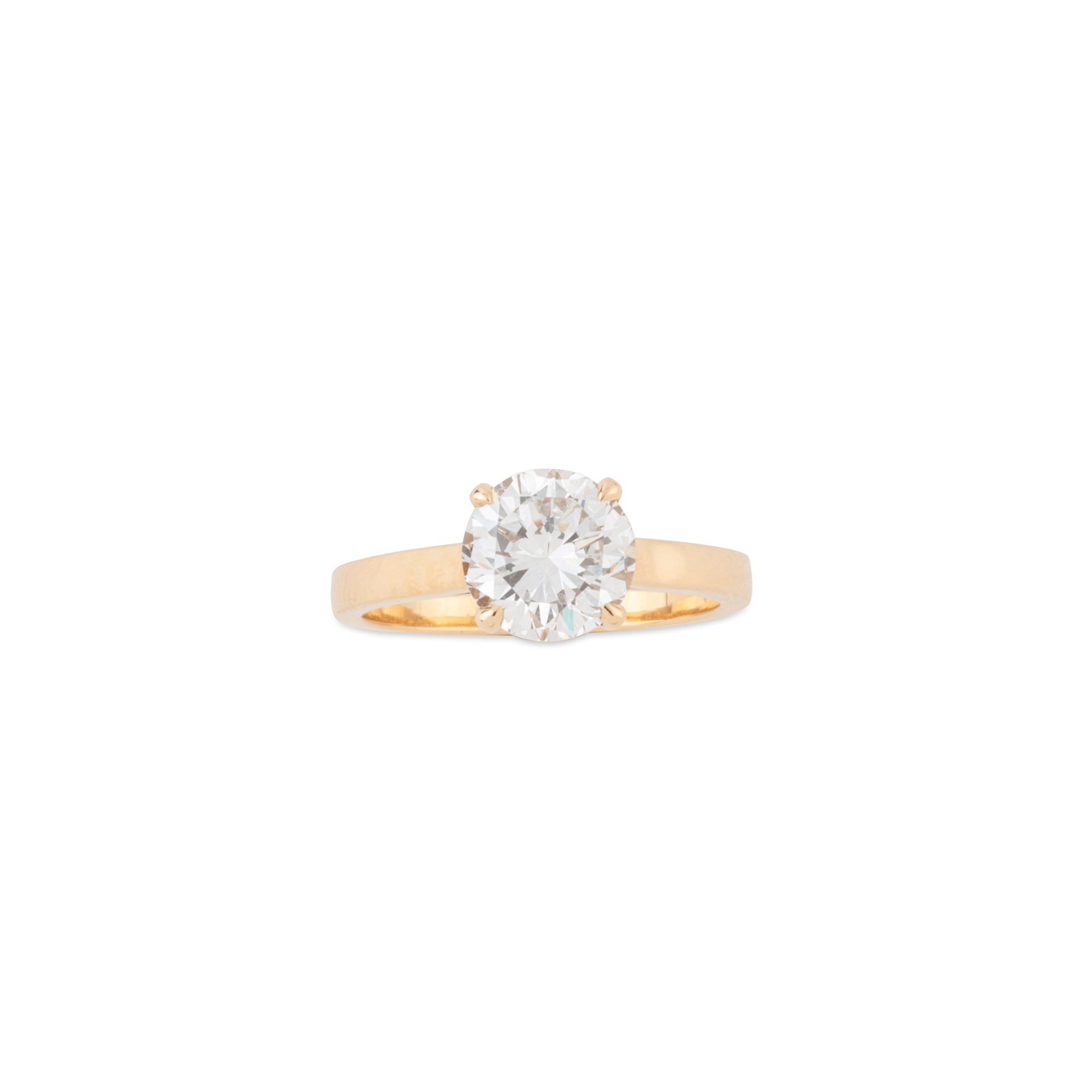 Bague solitaire en or avec diamant