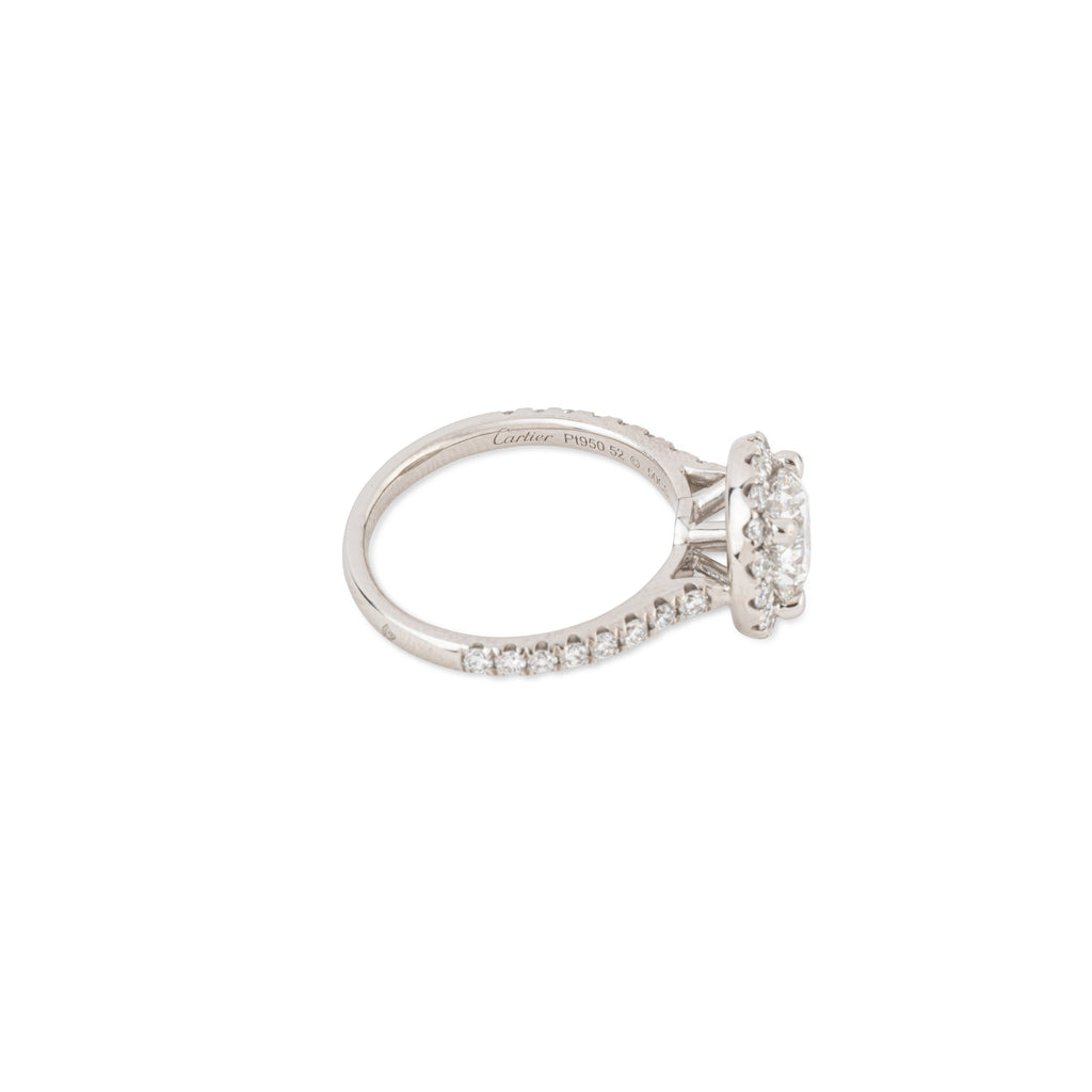 Bague solitaire "Destinée" de la maison Cartier en platine
