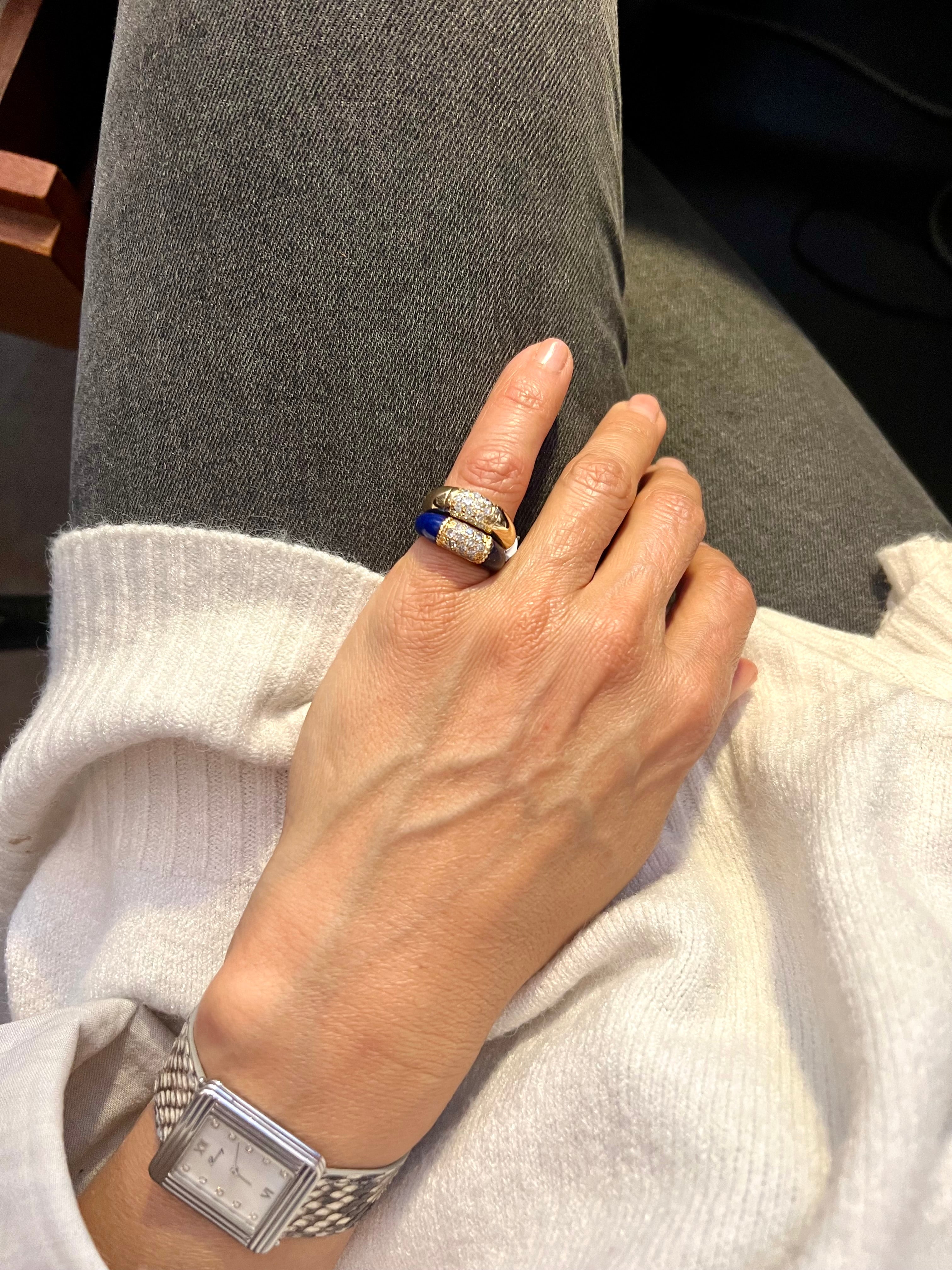 Bague Van Cleef & Arpels, collection Philippine en or jaune et diamants